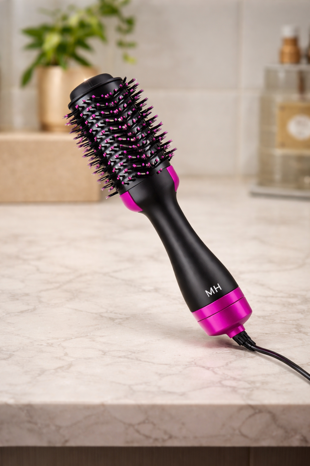 Women Hair Dryer Brush Hair Dryer Straightener Curler Massager 4 In 1 Rapid Warming One Step Volumizer Hot-Air Hair Brushes