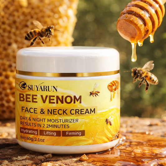 SUYARUN Bee Venom Collagen Anti-Aging Face Cream | Firming Lifting Moisturizer | Wrinkle Reduction | 24H Hydration.