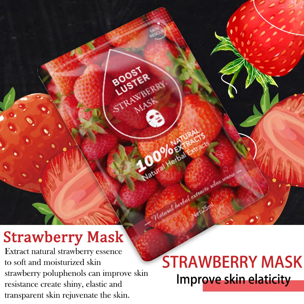 AILKE Whitening Moisturizing Hydration Facial Mask With Vitamin C Hyaluronic Acid Anti-wrinkle Face Skin Care Korean Cosmetics
