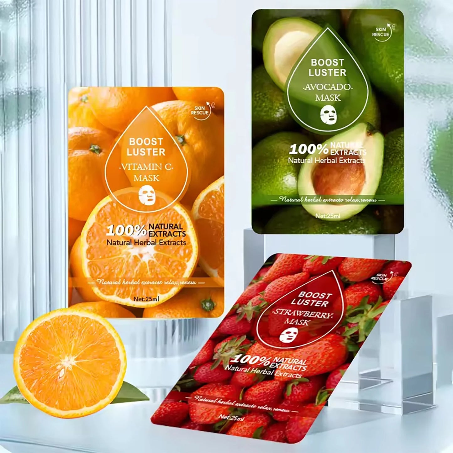 AILKE Whitening Moisturizing Hydration Facial Mask With Vitamin C Hyaluronic Acid Anti-wrinkle Face Skin Care Korean Cosmetics