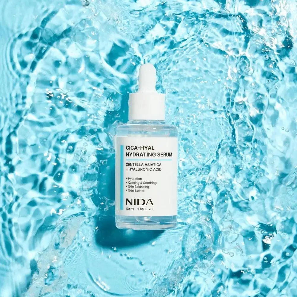 NIDA Cica-Hyal Hydrating Serum Soothes And Repairs Sensitive Skin Reduce Redness And Irritation Deeply Moisturizing 50ml
