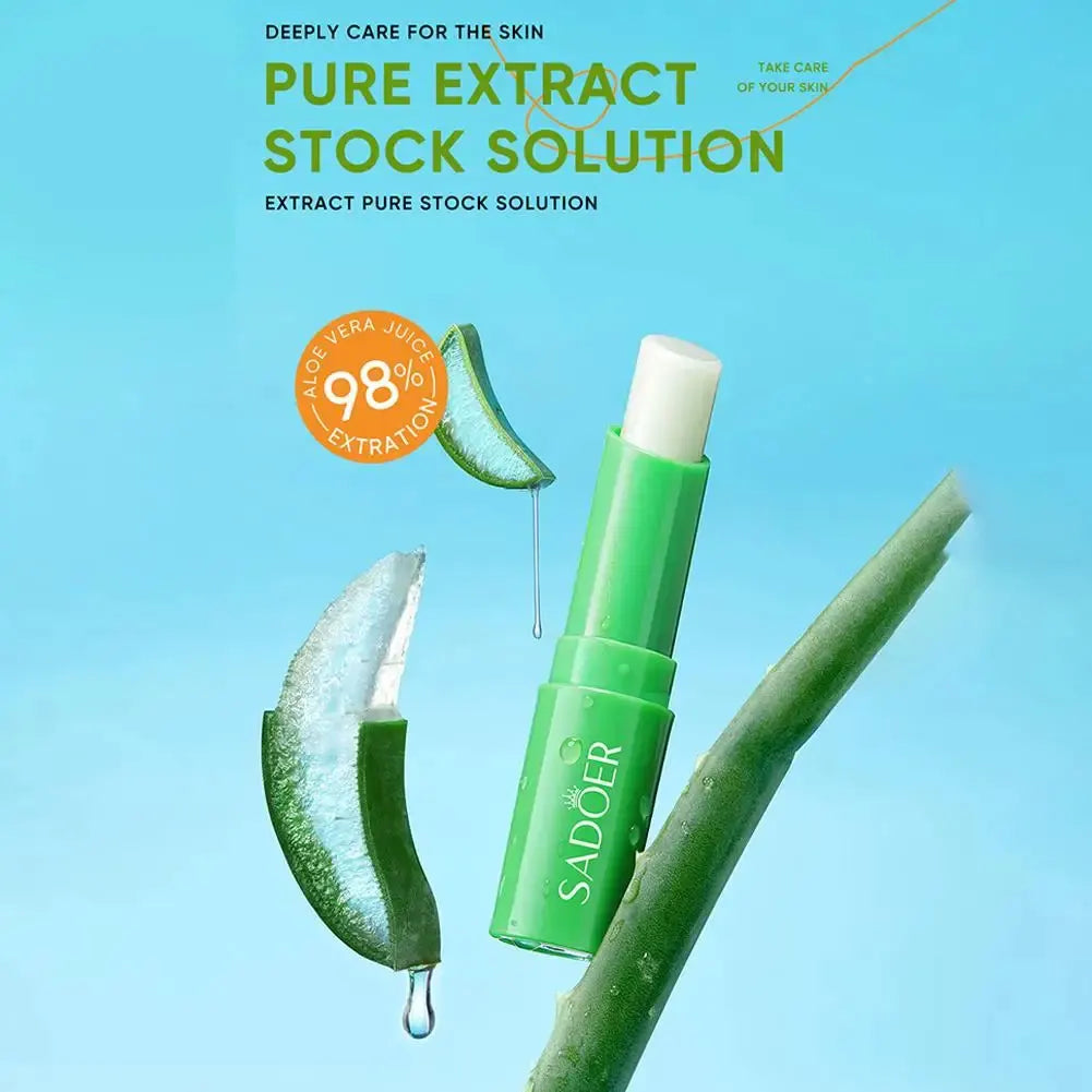 Vitamin C Aloe Coconut Lip Balm Moisturizing Anti Cracking Hydrating Repair Nourishing Lipstick Lips Skin Care Products