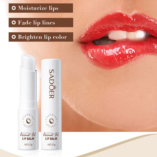 Vitamin C Aloe Coconut Lip Balm Moisturizing Anti Cracking Hydrating Repair Nourishing Lipstick Lips Skin Care Products