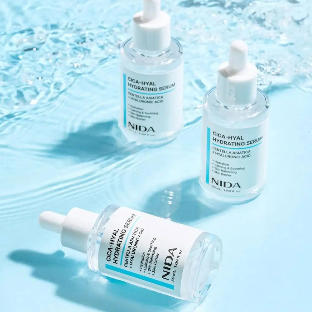 NIDA Cica-Hyal Hydrating Serum Soothes And Repairs Sensitive Skin Reduce Redness And Irritation Deeply Moisturizing 50ml