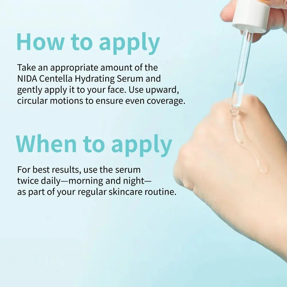 NIDA Cica-Hyal Hydrating Serum Soothes And Repairs Sensitive Skin Reduce Redness And Irritation Deeply Moisturizing 50ml